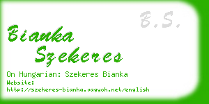 bianka szekeres business card